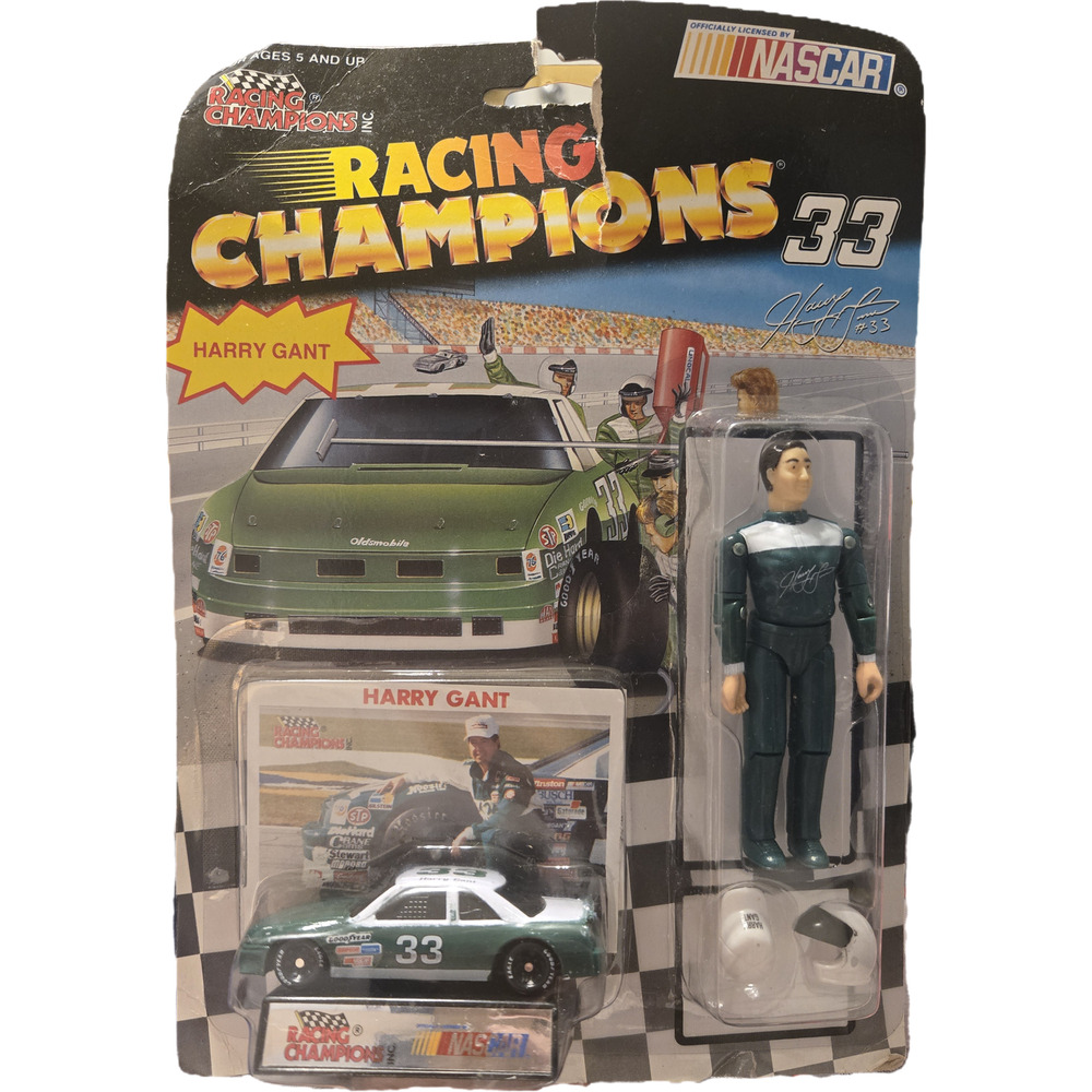 Harry Gant #33 Racing Champions Action Figure & Diecast Set